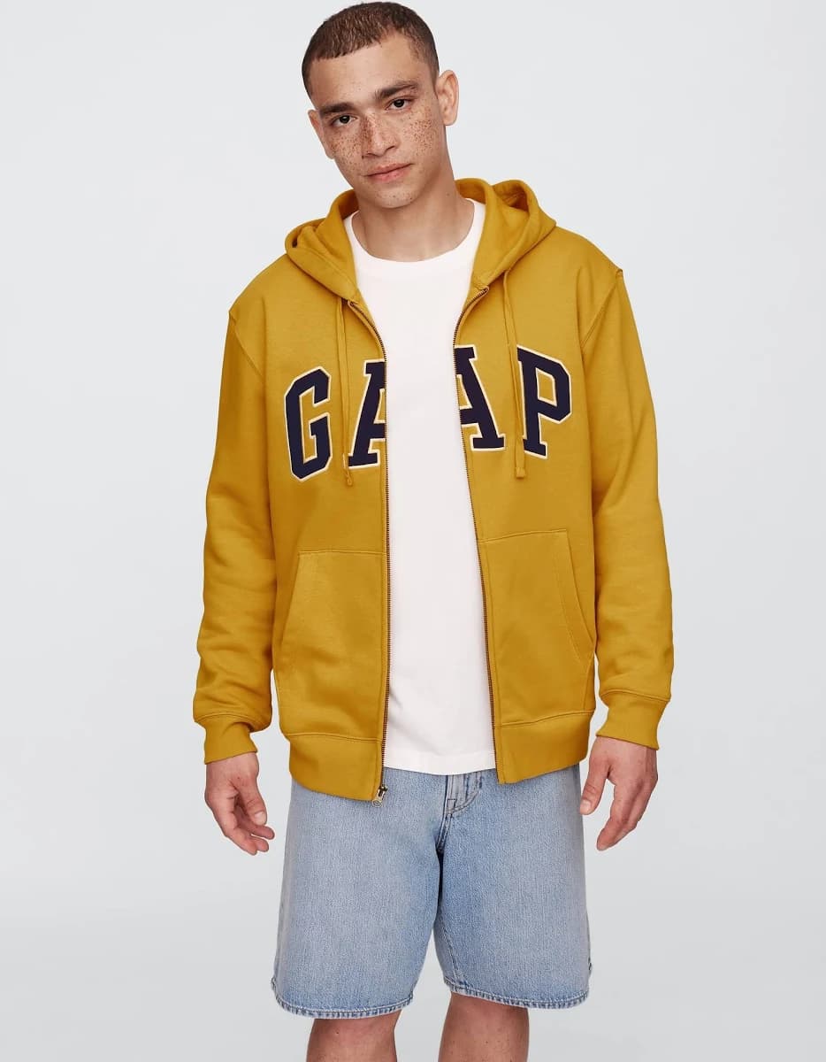 Gap Logo Heritage Hoodie Hooded Full Zip Sweatshirt
