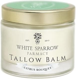 Organic Grass Fed Tallow Balm - (Citrus Bouquet) Organic Tallow from Grass Fed Cows & All Organic ingredients. For Face and Body. (2.0 oz)…