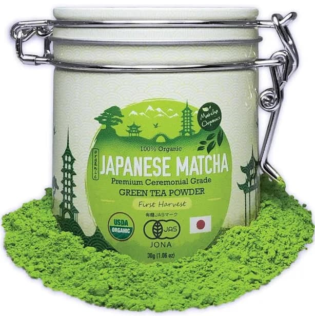 Matcha Organics Premium Ceremonial Grade Matcha Green Tea Powder