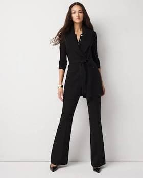 White House Black Market Women's High-Rise Piper Flare Pants