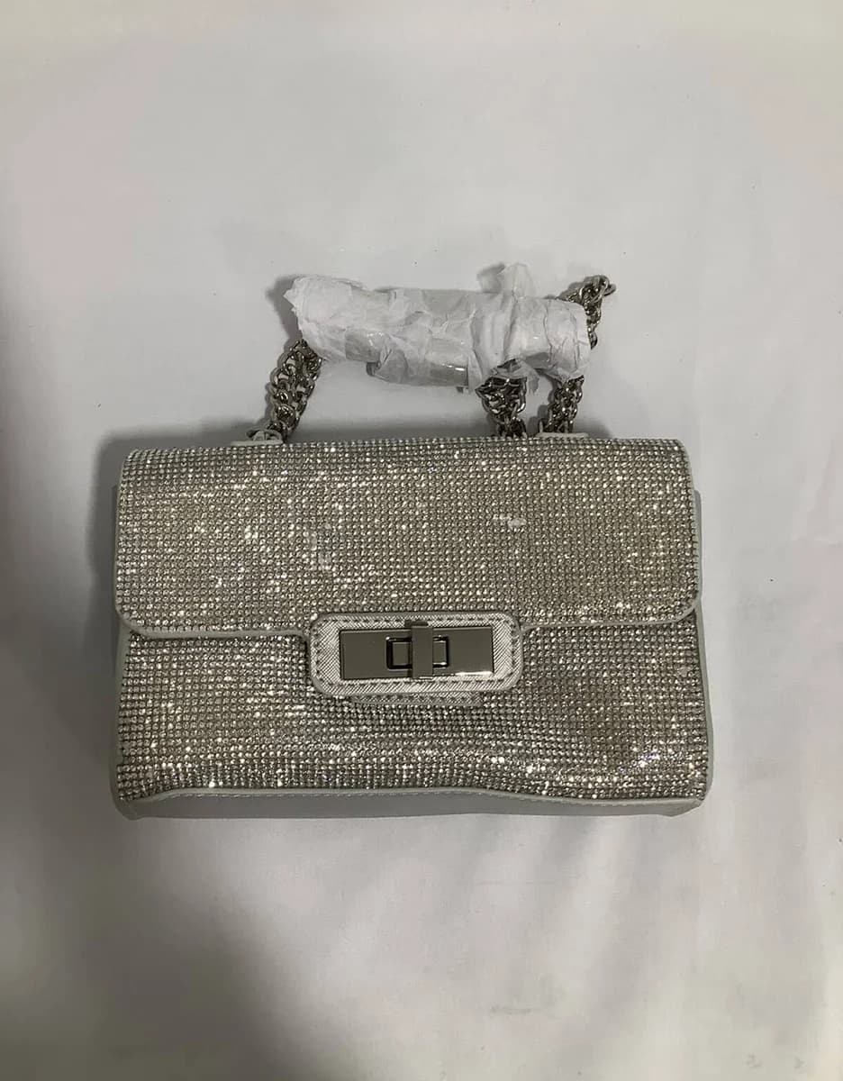Steve Madden Sparkly Rhinestone Clutch