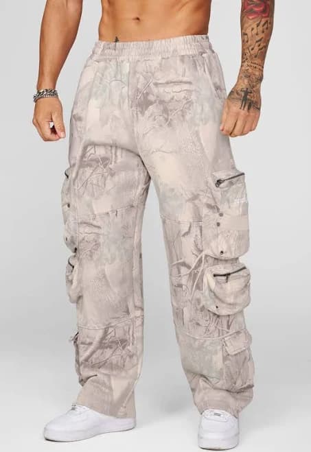YoungLA Men's 2027 Stacked Cargo Sweats