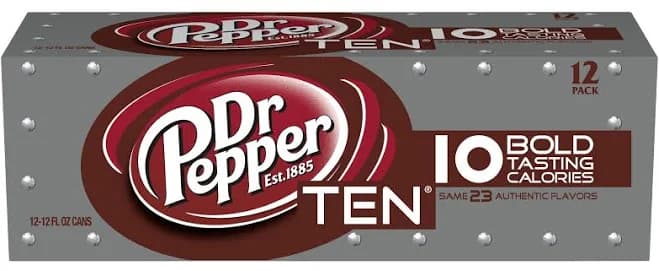 Dr Pepper Ten Soda