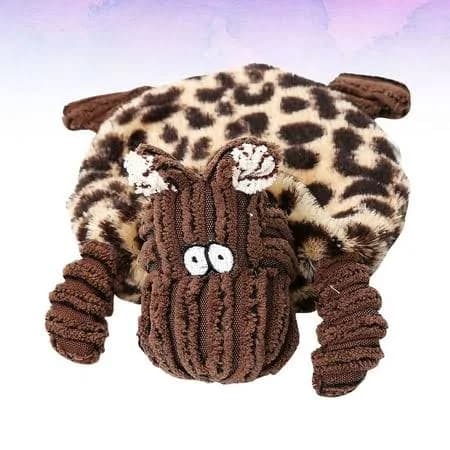 Raindrops Brown Plush Monkey Pet Toy for Chewing and Playing Helps Reduce Destructive Behavior 11.8 inches