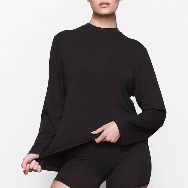 SKIMS Long Sleeve Women T-Shirt