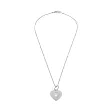 Balenciaga Amour Heart Pendant Necklace - Silver | Editorialist