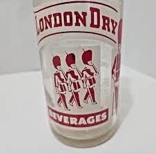 London Dry Beverages Bottle Wilmington, Delaware Red White Pyro 1959