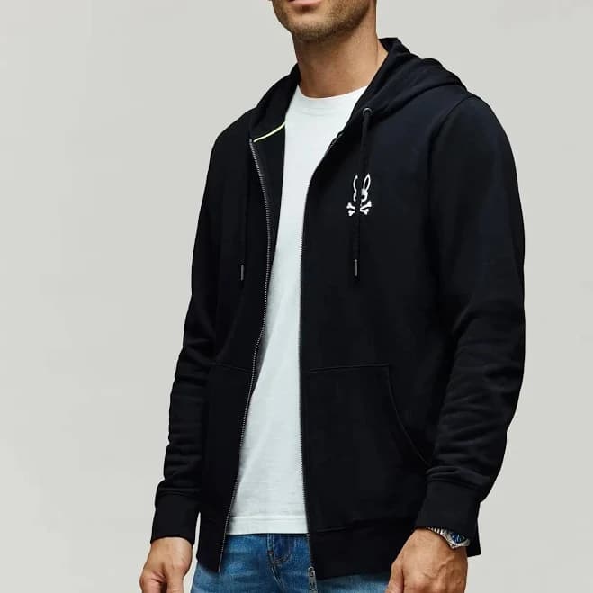 Psycho Bunny Timothy 4K Full Zip Hoodie