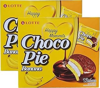 Lotte Choco Pies 2 Packs (Banana Choco Pie)
