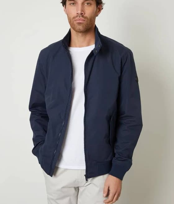 Mens Threadbare Zip Up Harrington jacket