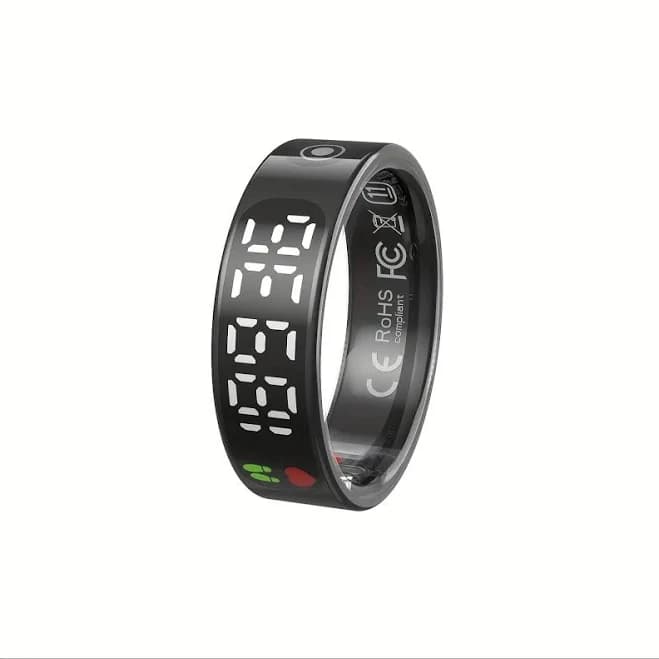 Unisex Adults' Wearable Smart Ring Fitness Tracker, IP68 Waterproof, Tracks Steps, Distance, Calories, Sleep & Movement, Compatible with iPhone &
