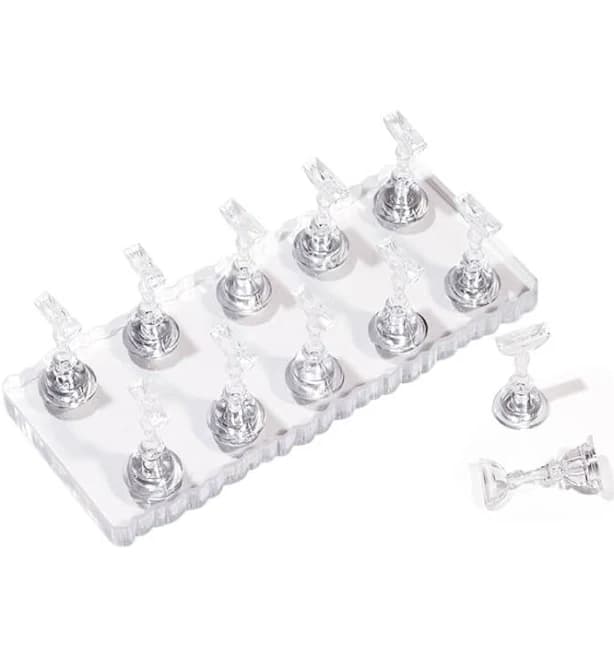 Vettsy Double Row Nail Stand