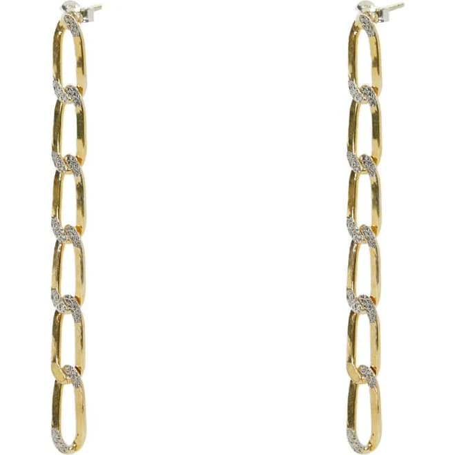 Argento Vivo Women's Sterling Silver Chain Link Drop Earrings