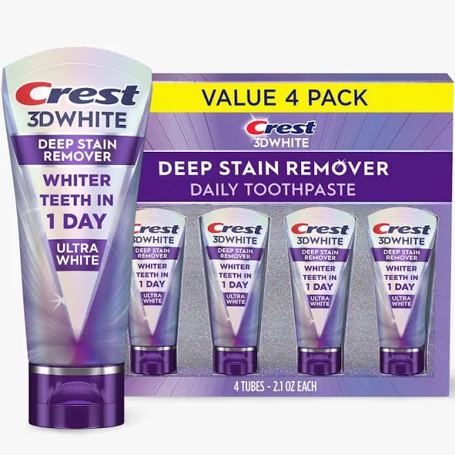 Crest Brilliance Deep Stain Remover Ultra White Toothpaste