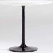 Crate & Barrel Nero 36" Round Bistro Dining Table