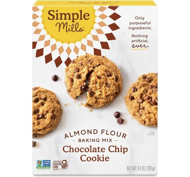 Simple Mills Almond Flour Chocolate Chip Cookie Baking Mix