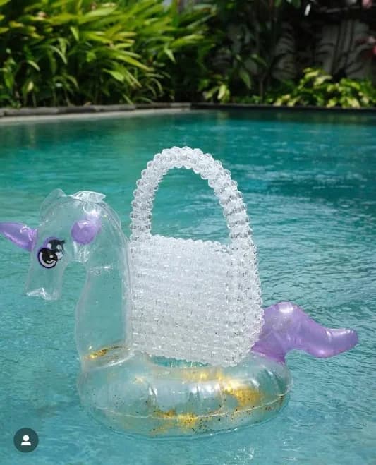 Kawaii Acrylic Crystal Beaded Clutch