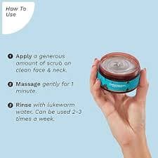 Pilgrim Face Scrub for De Tan, Exfoliation, Glowing Skin, Blackhead Removal, Dry, Oily, Combination Skin, Men and Women, Korean Beauty Secrets, 100g : Buy Online at Best Price in KSA - Souq