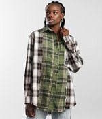 Gilded Intent Pieced Plaid Flannel Shirt - Women's Shirts & Blouses in Multi | Buckle
