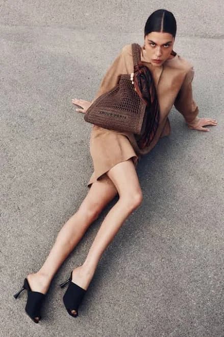 H&M Ladies Straw Tote Bag