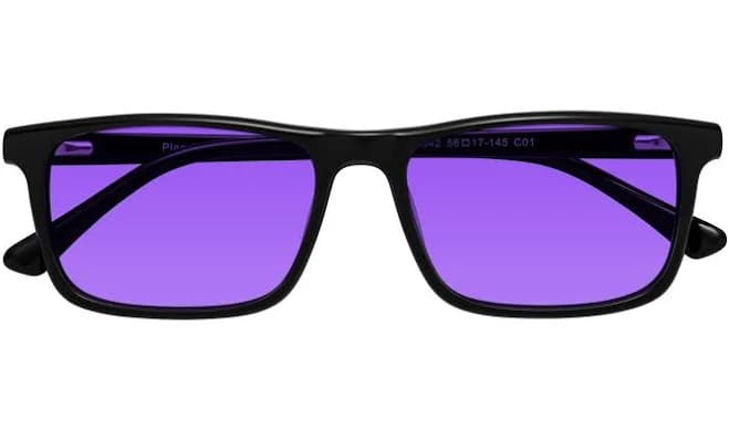 Classic Acetate Rectangle Tinted Sunglasses Sunwear Lenses