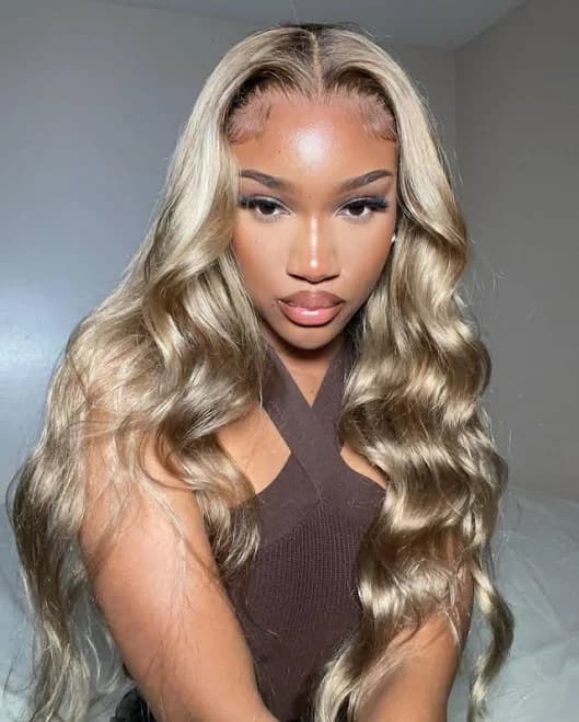Brazilian Virgin Human Hair Wavy Lace Wig