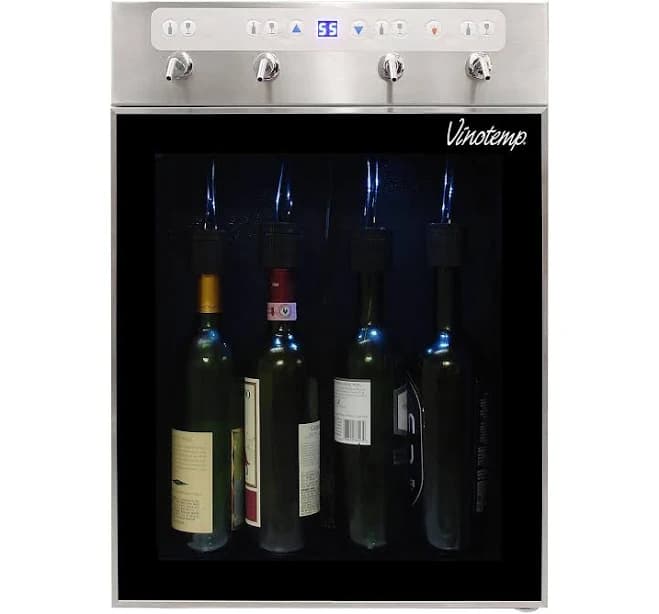 Vinotemp WineSteward Wine Dispenser with Push Button Control VT-PRWINEDIS4S