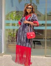 African Ankara Bubu Dress With Long Fringes, African Boho Chic Ethnic Wear, Ethnic Ankara Print Dress With Fringes, Ankara Bubu Maxi Dress - Etsy UK