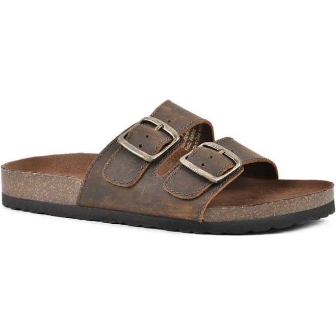 Mountain Sole Women's Double Buckle Leather Sandal