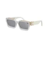 Louis Vuitton White/Gold 1.1 Millionaire Monogram Square Men's Sunglasses