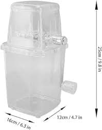 Amazon.com | Leopacat Ice Crushers for Home Use, Ice Crusher Machine, Manual Ice Crusher Portable Chopper Transparent Stainless Steel Breaker Making Drinks Machine for Fast Coarse Shaved Fine Chips Ho Transparent: Ice