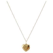 Tiffany and Co 18K Rose Gold Heart Locket Pendant Necklace For Sale at 1stDibs