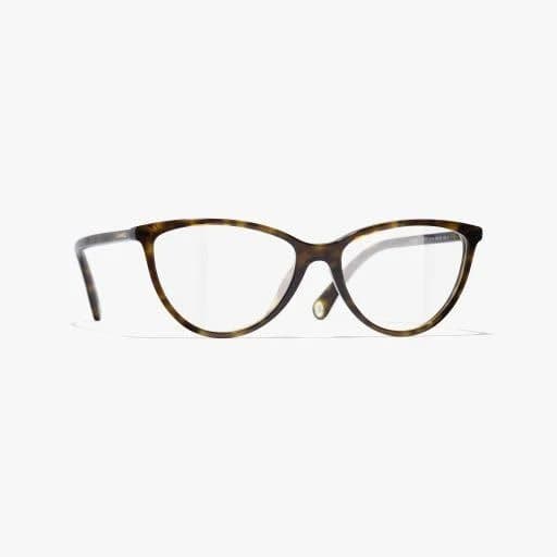 CHANEL Cat Eye Eyeglasses Acetate and