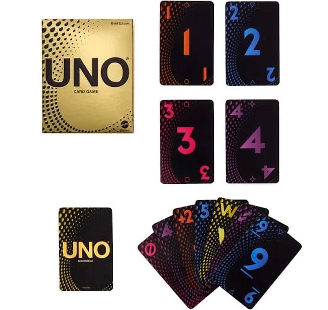Uno Gold Edition Card Game
