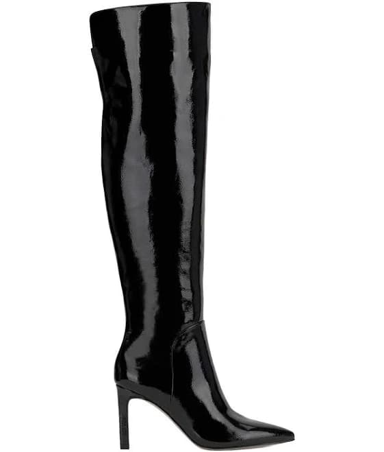 Vince Camuto Earon Over-the-knee Boots - Black Patent