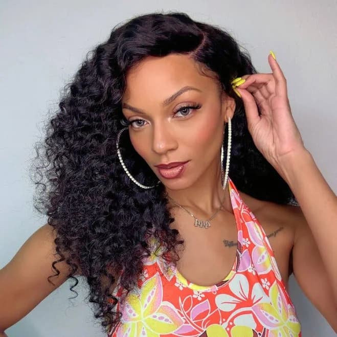 PreMax Wigs Ear to Ear Super Natural Hairline Deep Wave Glueless 5x5 Upgraded Lace Front Long Curly Wig Pre-Cut Lace