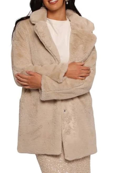 Petal & Pup Women's Meeka Faux Fur Jacket