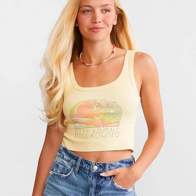 Billabong Women's Escape to Nature Cropped Tank Top