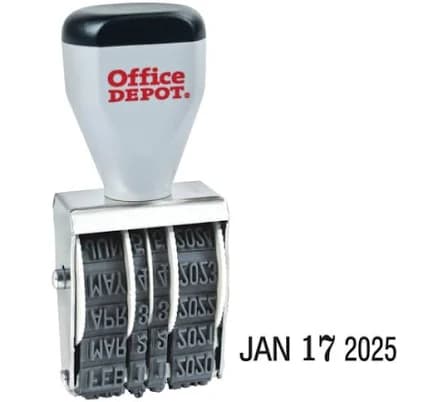 Office Depot Traditional Line Dater