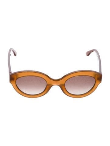 Ganni Women's Chunky Round Acetate Sunglasses