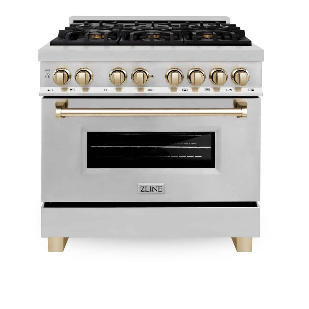 ZLINE Autograph Edition 36" 4.6 Cu. Ft. Dual Fuel Range