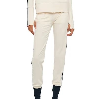 Norma Kamali Baby Jog Pants with Side Stripe