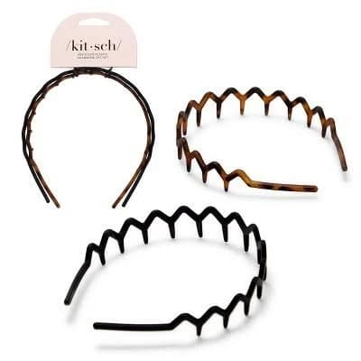 Kitsch Rabs Zig Zag Recycled Headband Black/Tortoise