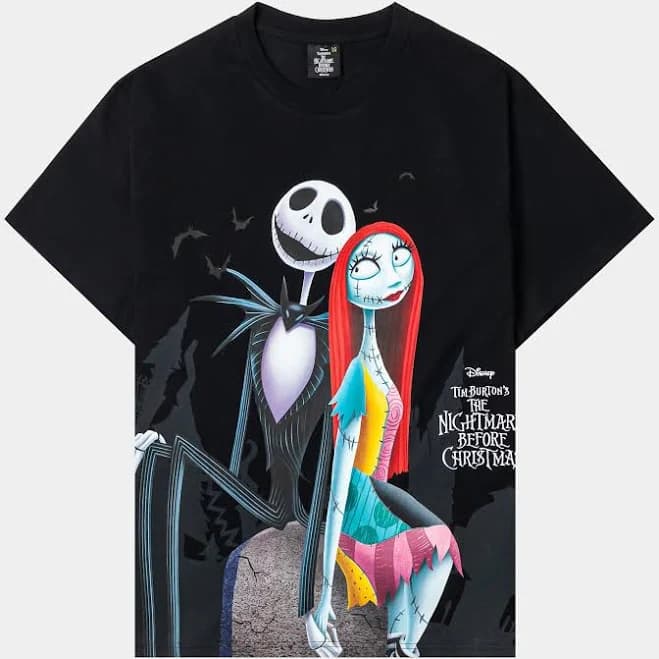 Nightmare Before Christmas x SP Jack and Sally Men's Short Sleeve Shirt
