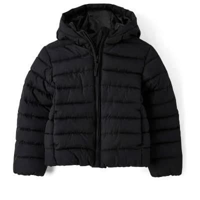 The Children's Place Girls Hooded Zip-Up Puffer Jacket