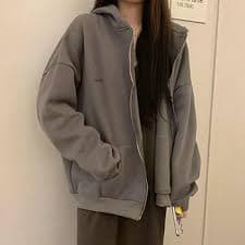 Amazon.com: leasote Women Hoodie Solid Color Zipper Long Sleeve Hooded Sweatshirt with Drawstring Pockets Loose Casual Jacket Dark Gray XL : Clothing, Shoes & Jewelry