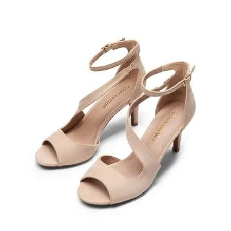 Burudani Women's Ankle Strap High Heel Sandals Wedding Party Dress Shoes