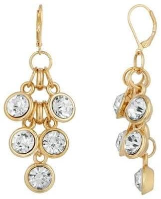 2028 Women's Crystal Cluster Drop Earrings