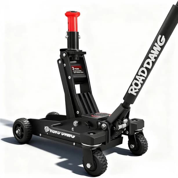 Big Red 3 Ton Low Profile Foldable Floor Jack with Dual Pump
