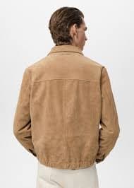 100% leather jacket with pockets | MANGO Chad